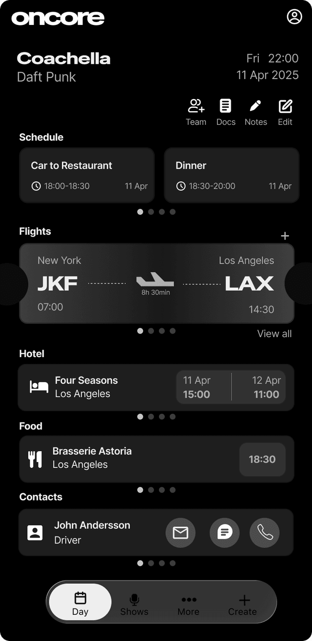 Mobile version of the app